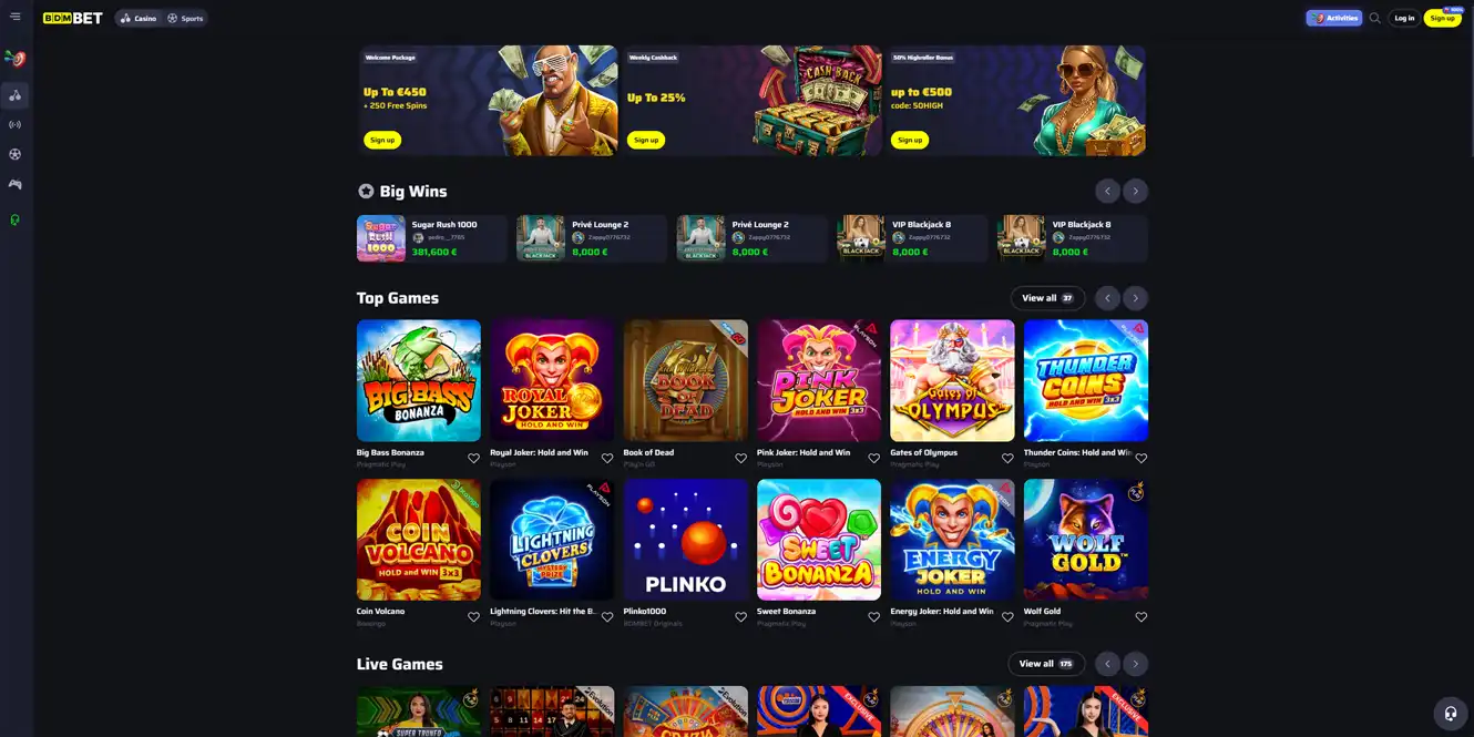 bdmbet online casino games by casinos club