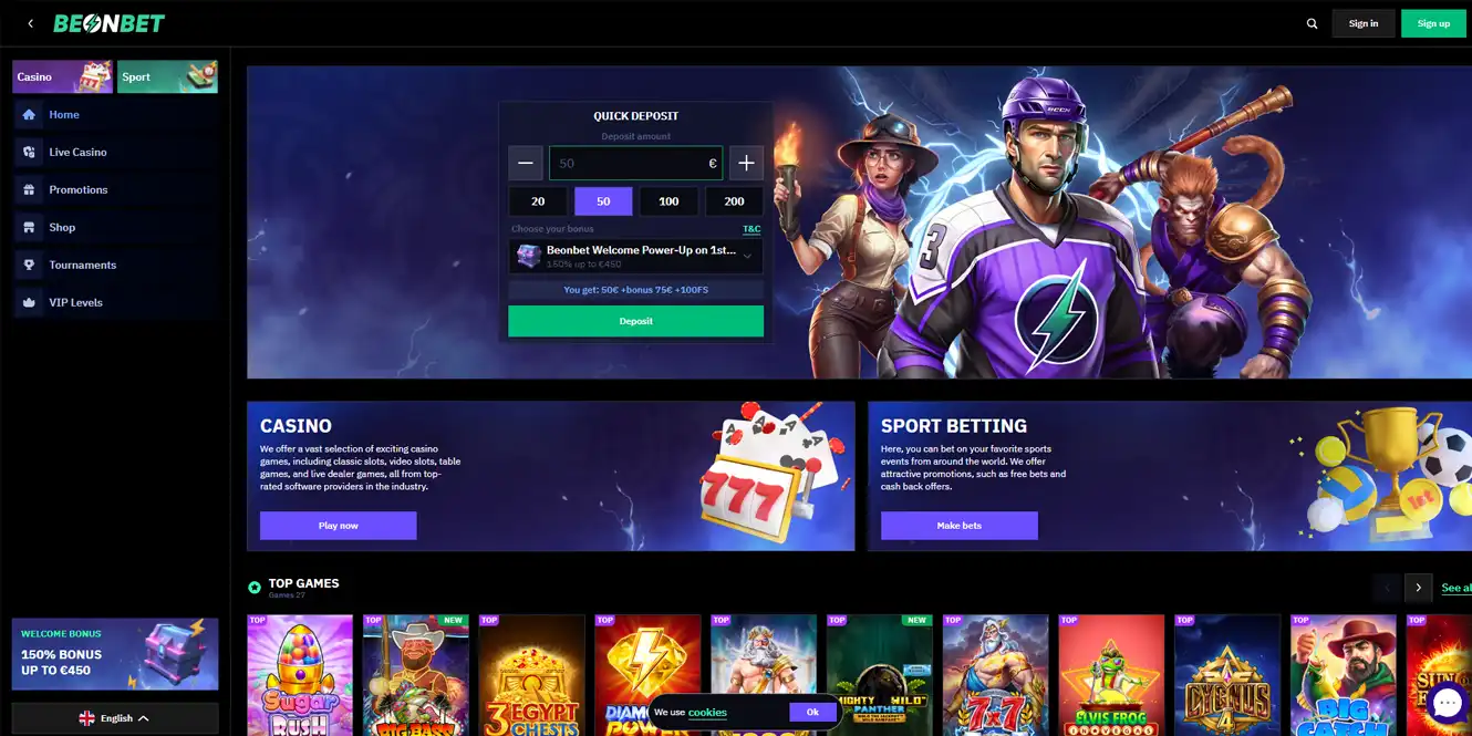 beonbet casino review online slots and casino games