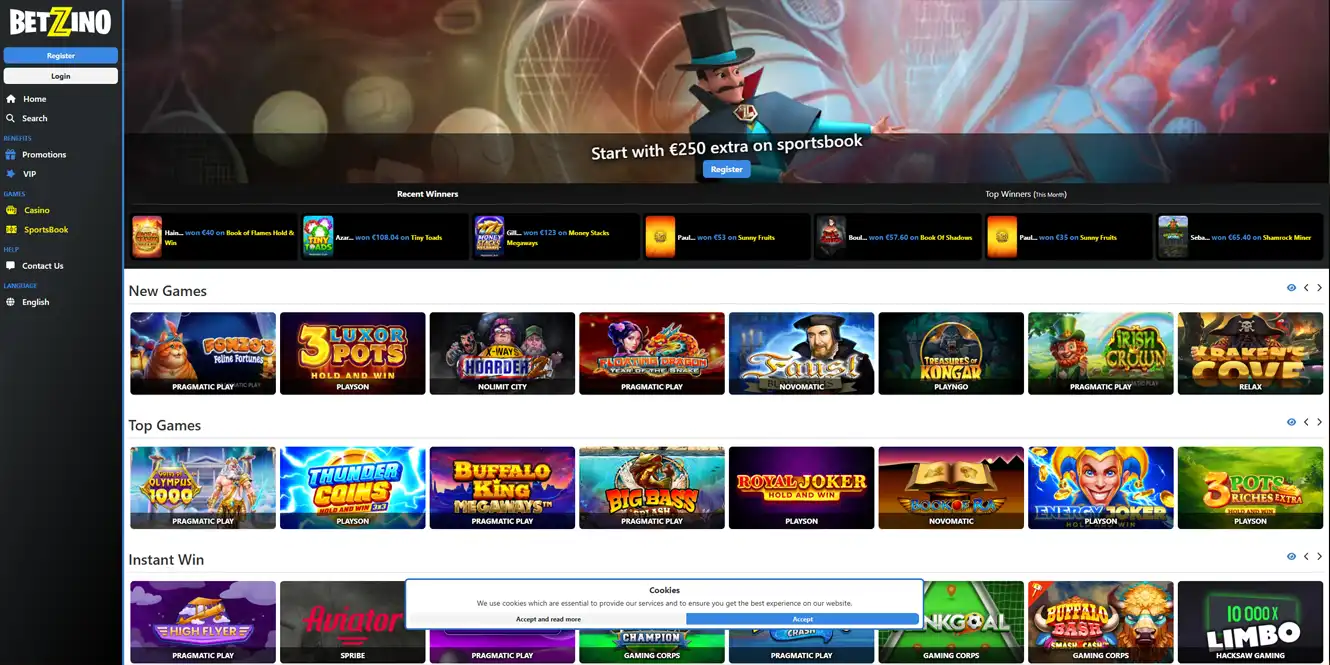 betzino online casino review by casinos club