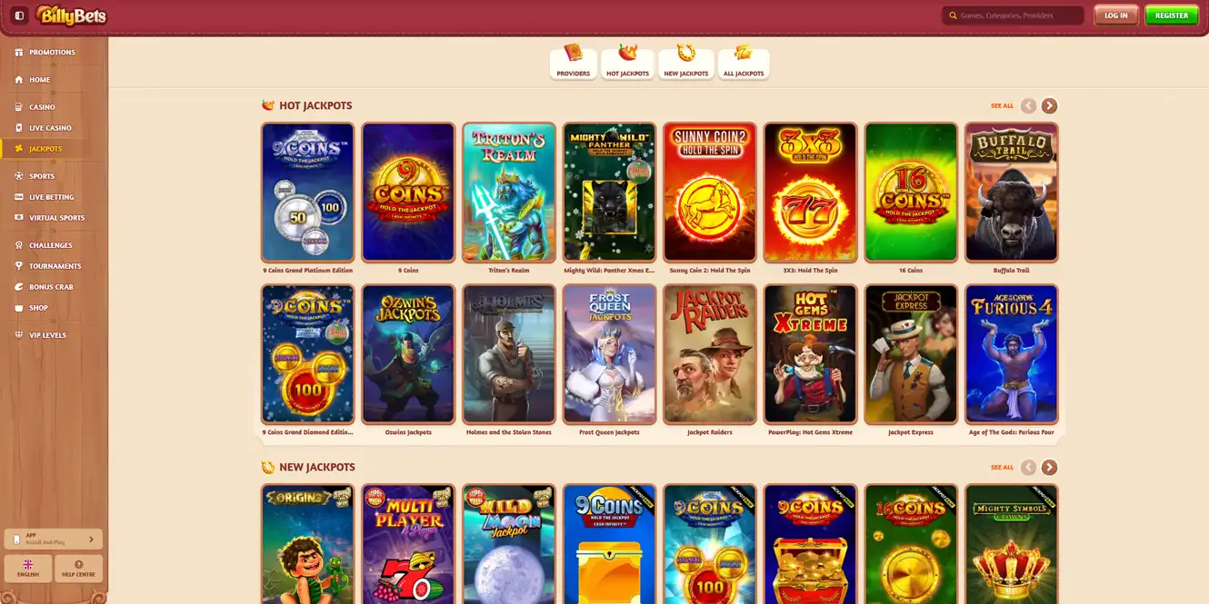 billybets online casino jackpot review by casinos club