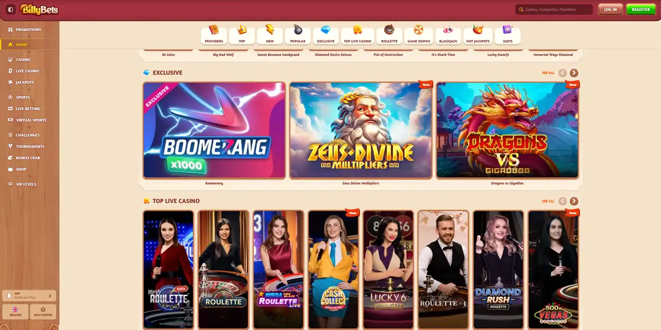 billybets online live casino review by casinos club