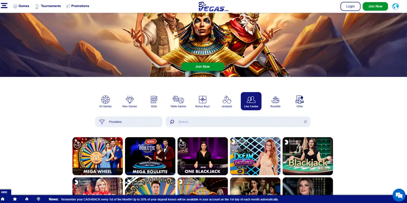 bluevegas casino review live casino games