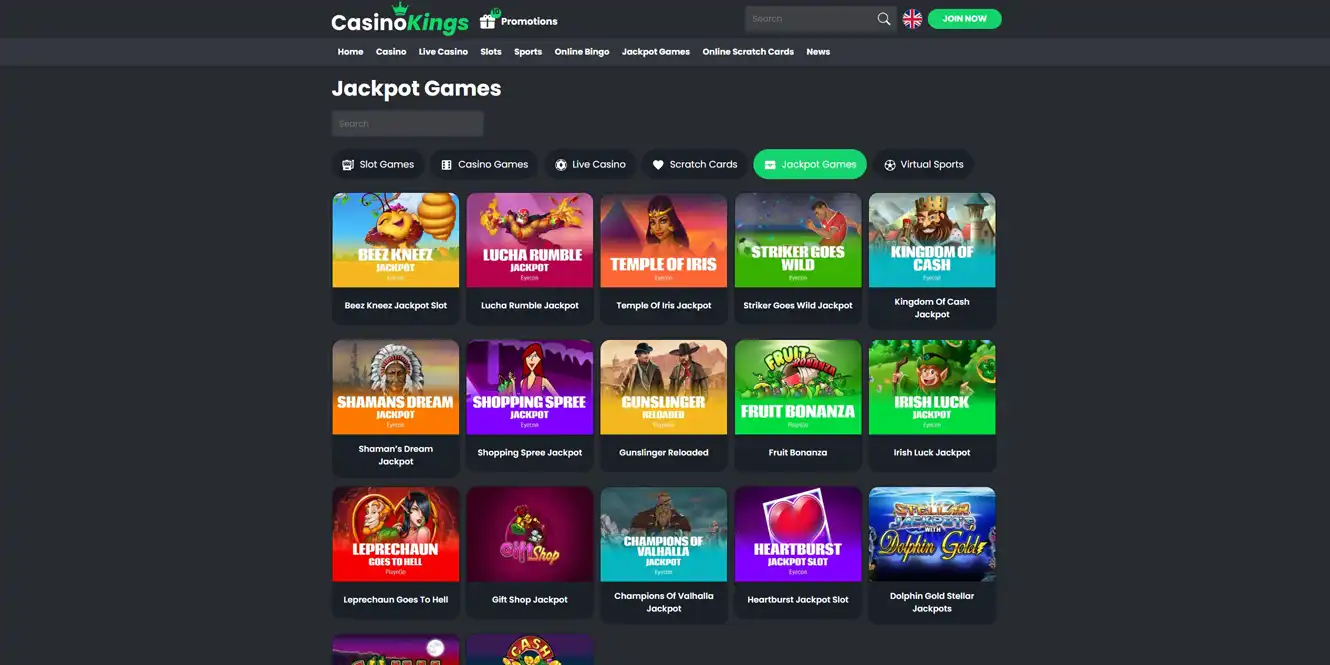 casino kings jackpot games review by casinos club