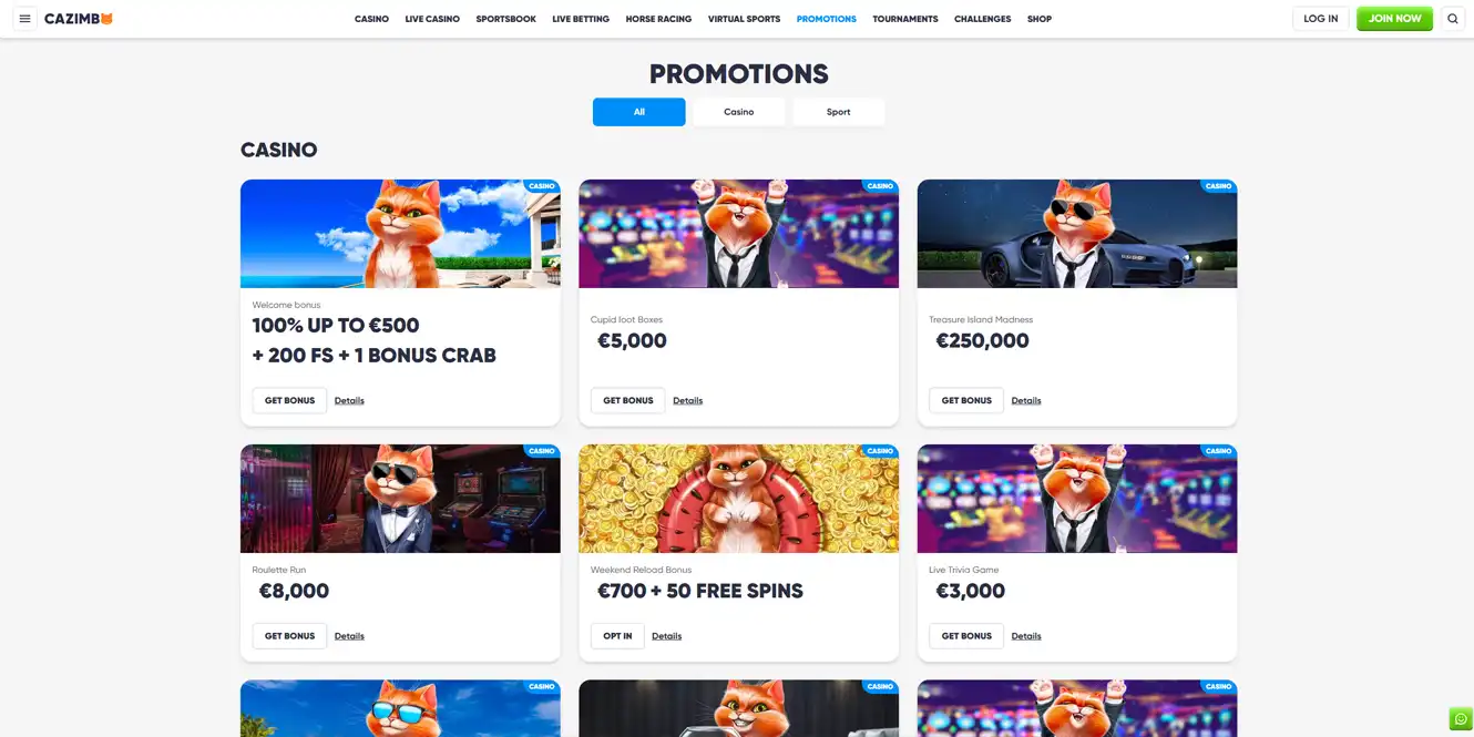 cazimbo casino promotions review by casinos club