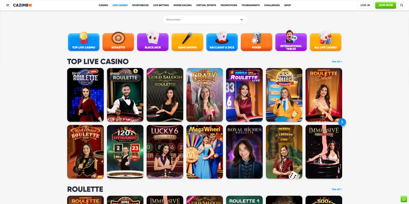 cazimbo live games review by casinos club