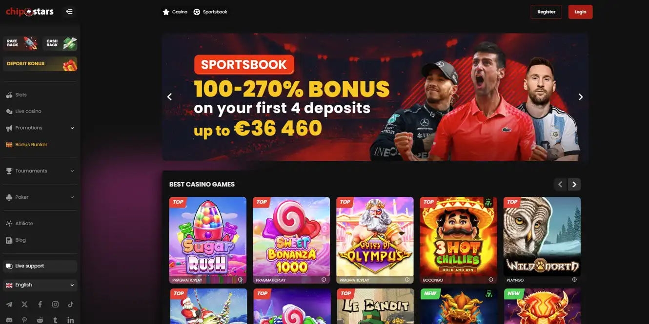 chip stars online casino review by casinos club