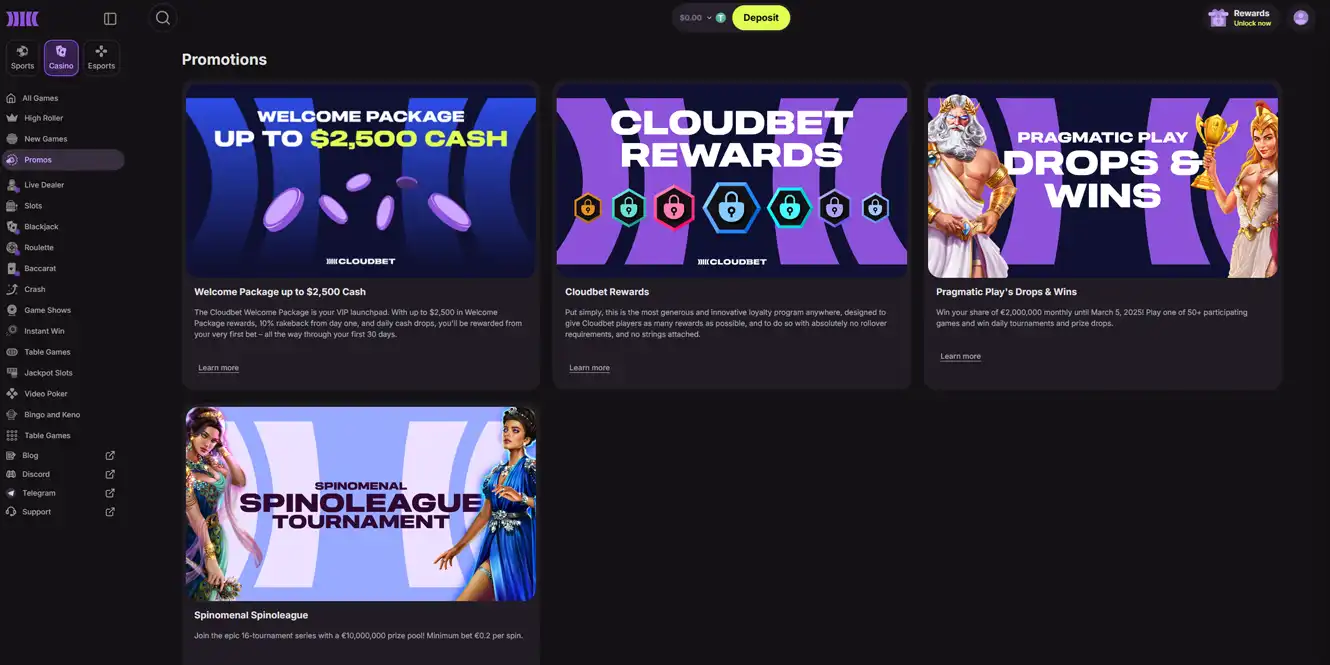 cloudbet online casino promotions review by casinos club