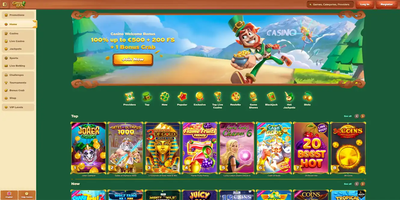 green luck online casino review by casinos club