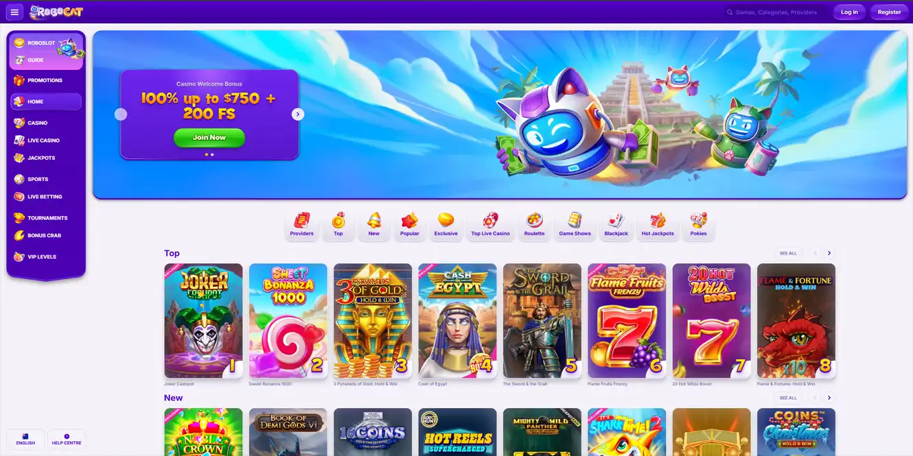 robocat online casino review by casinos club