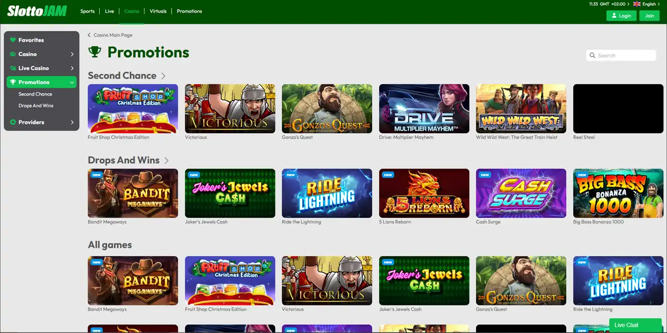 slottojam casino review casino bonuses