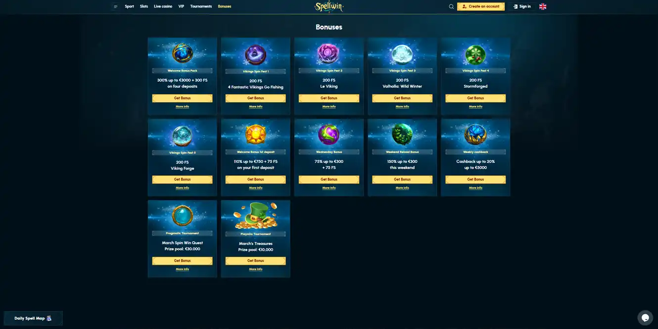 spellwin casino bonuses review by casinos club