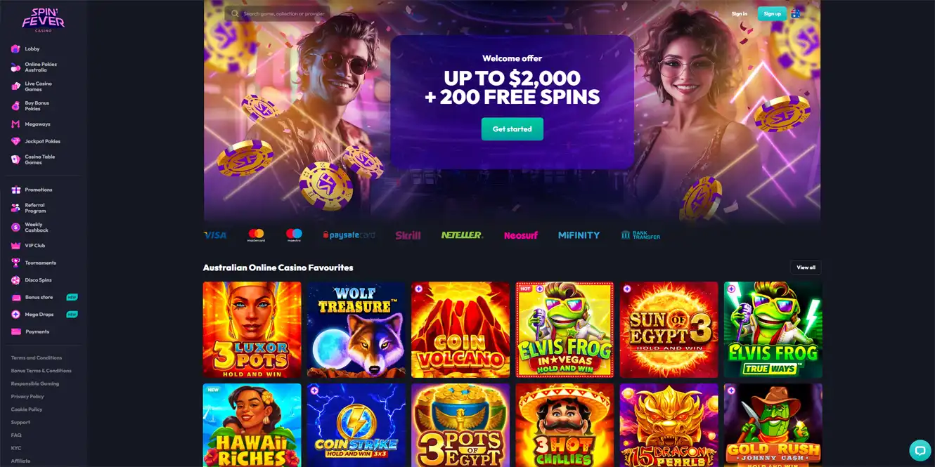 spin fever online casino review by casinos club