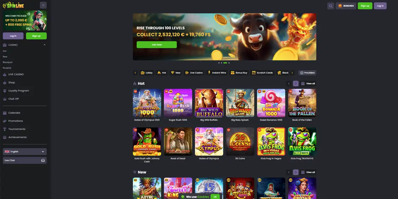 spinline online casino home review by casinos club