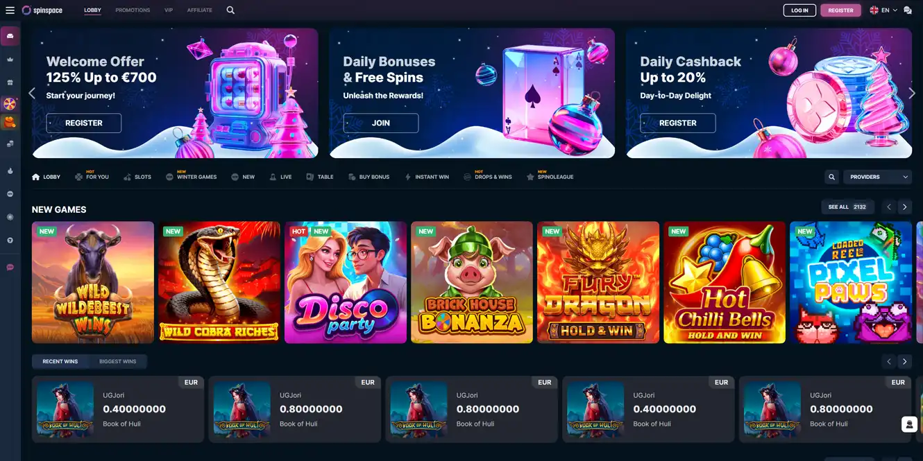 spinspace online casino review by casinos club