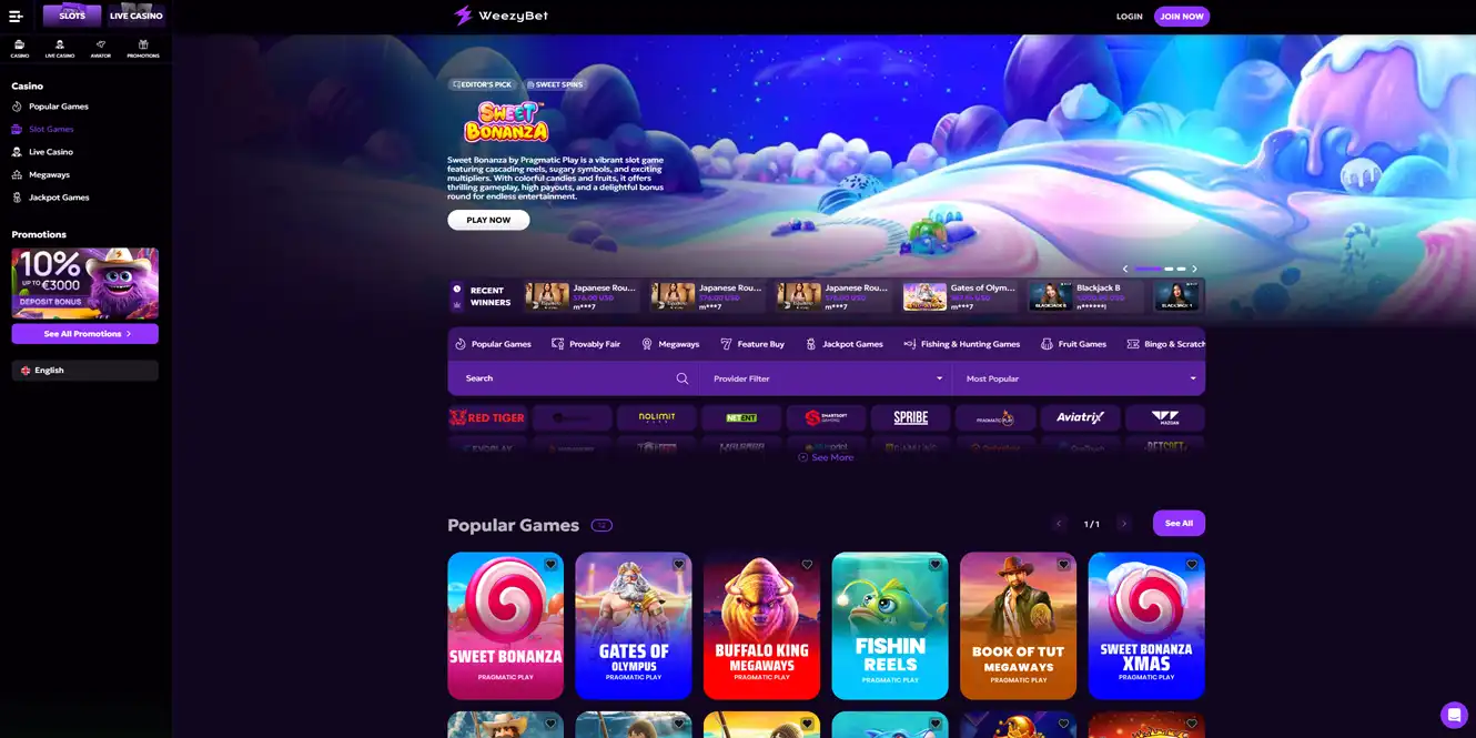 weezybet online slot games review by casinos club