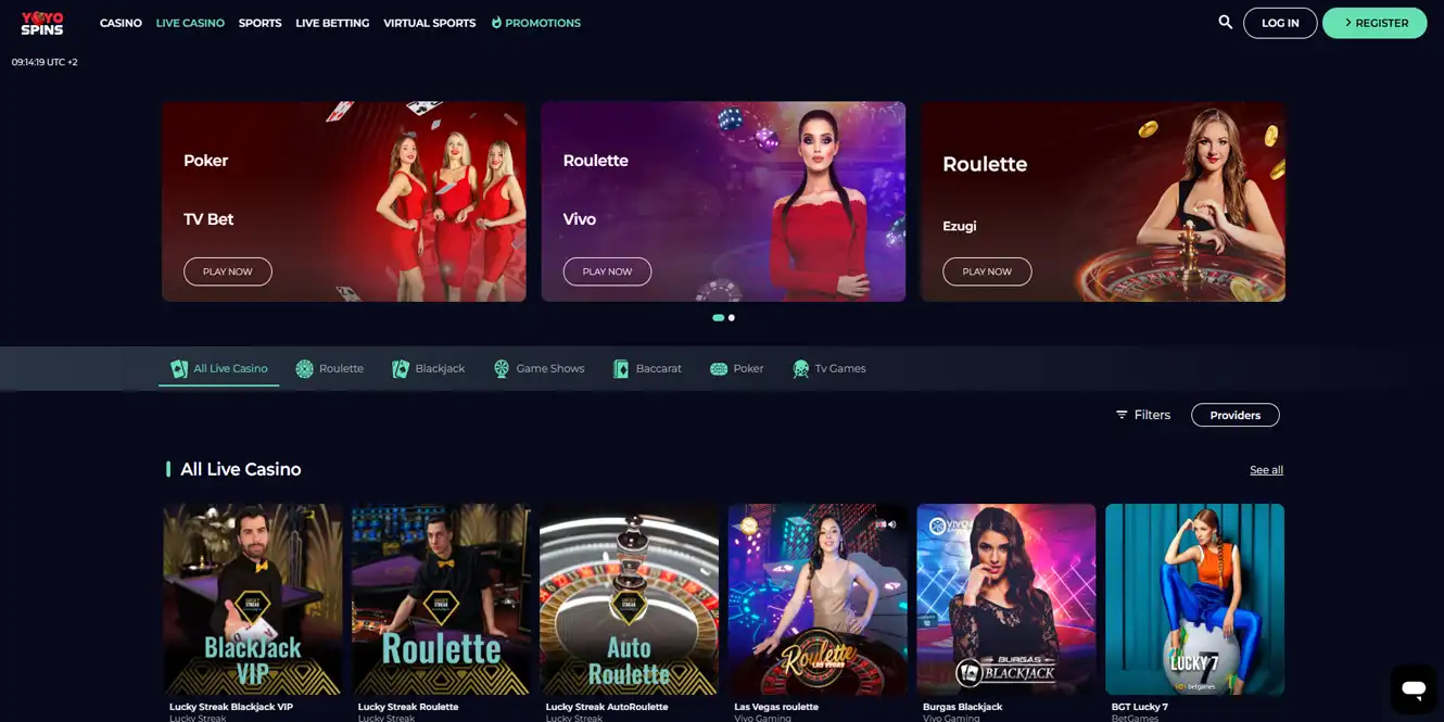 yoyo live casino review by casinos club