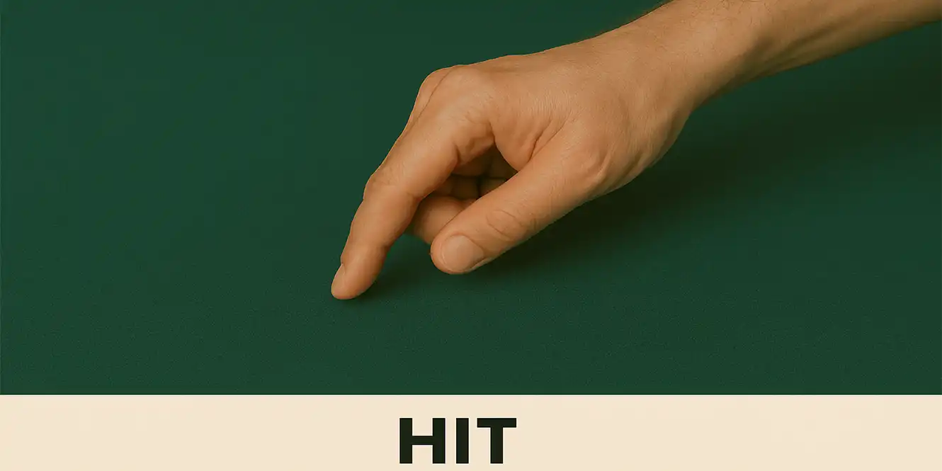 Blackjack Hand Signals Hit