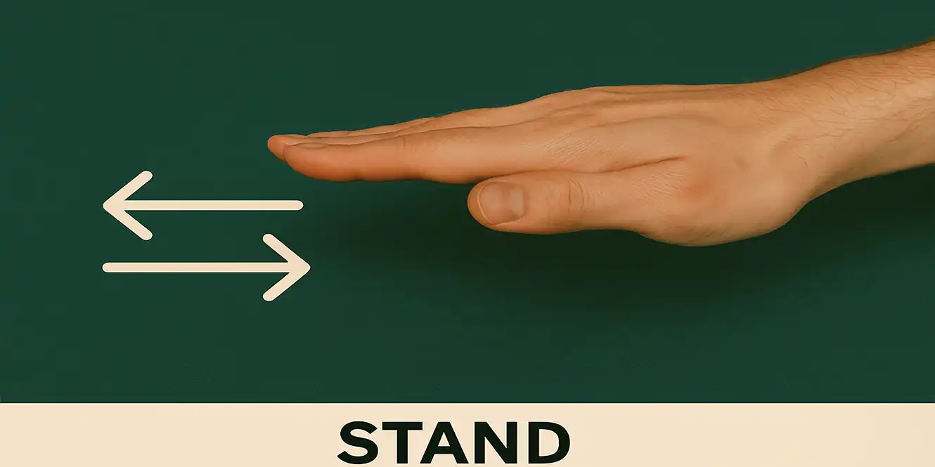 Blackjack Hand Signals Stand