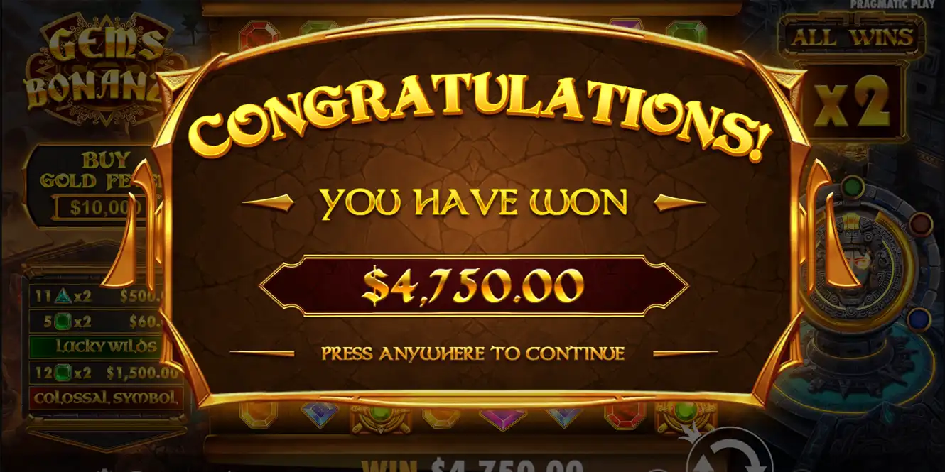 Gems Bonanza Free Demo vs Real Money Play