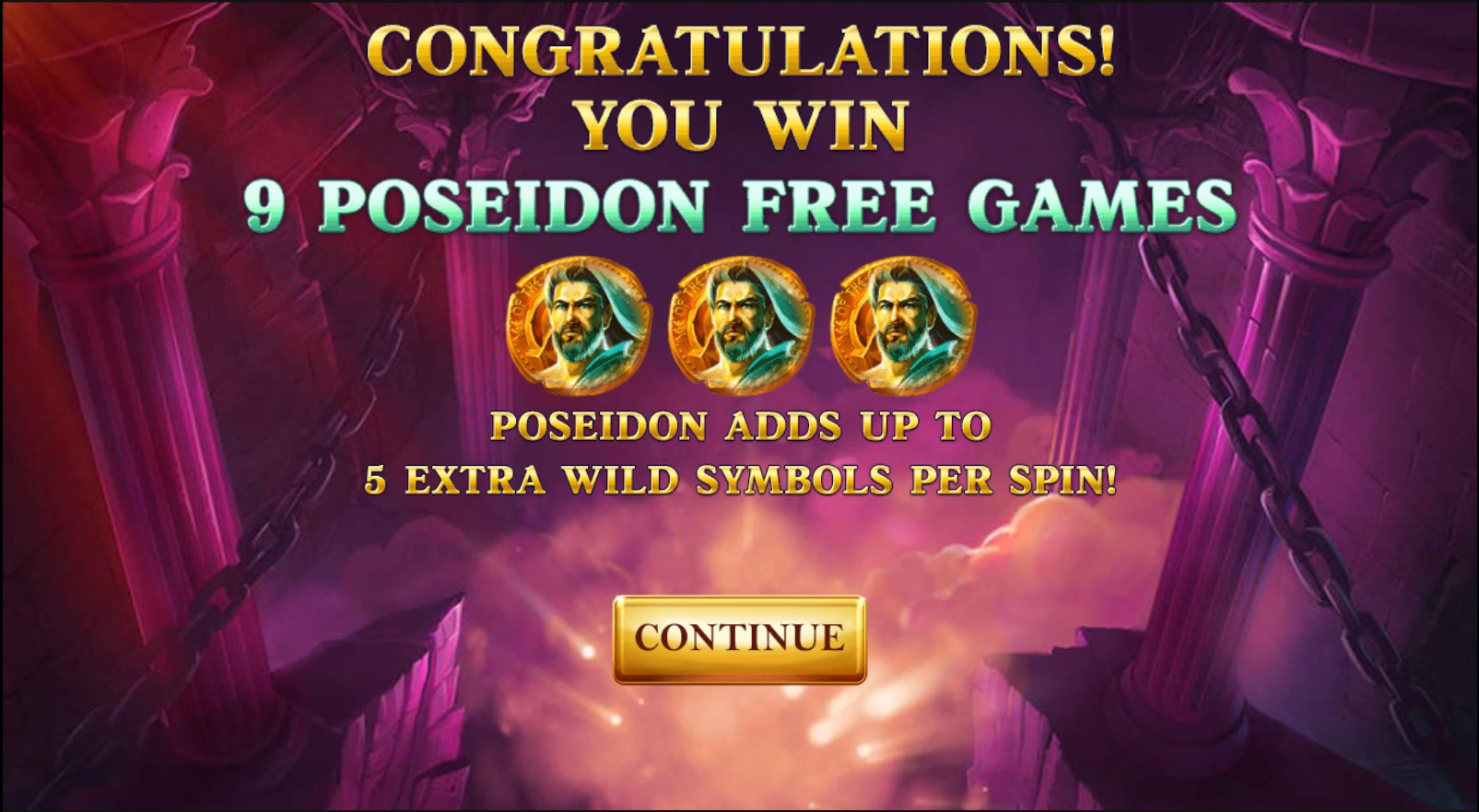 age of the gods bonus feature free spins