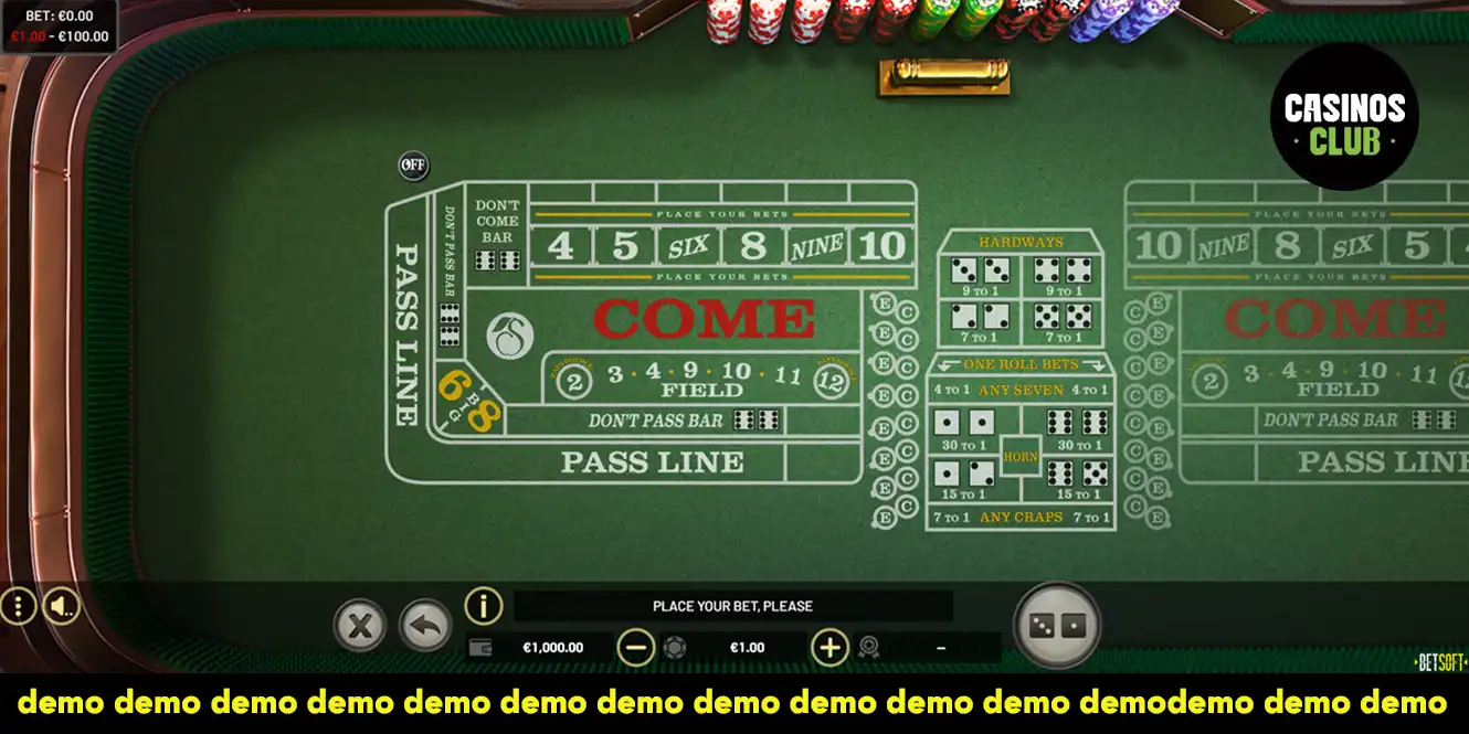 best craps demo game by casinos club