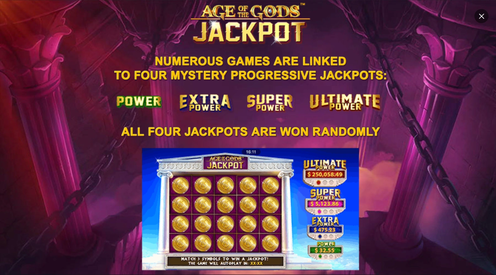 age of the gods progressive jackpot guide