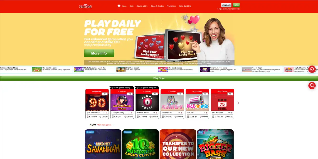 sun bingo review by casinos club