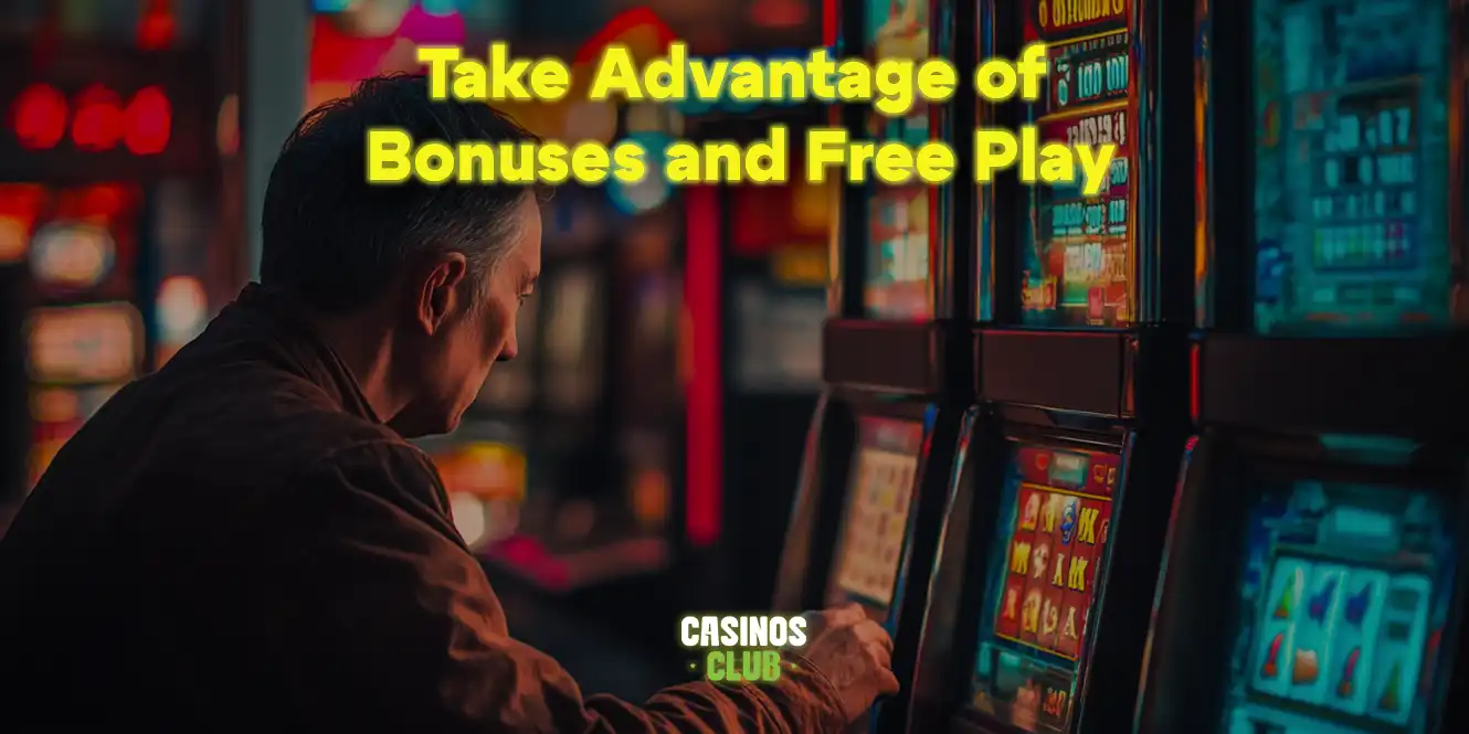 take advantage of bonuses and free play