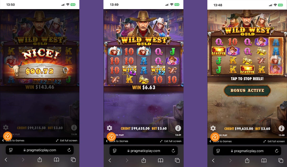 wild west gold mobile compatibility